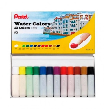 Estojo Aquarela Bisnaga C/12 Htp-12b Pentel